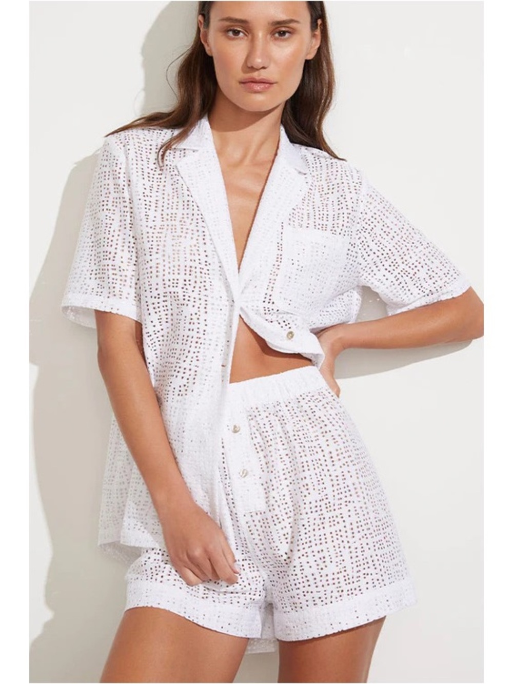 Negative Eyelet Lace Island Boxer Short